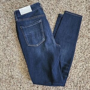 High Rise The Dream Jean Dark Wash Jeggings 12 Long